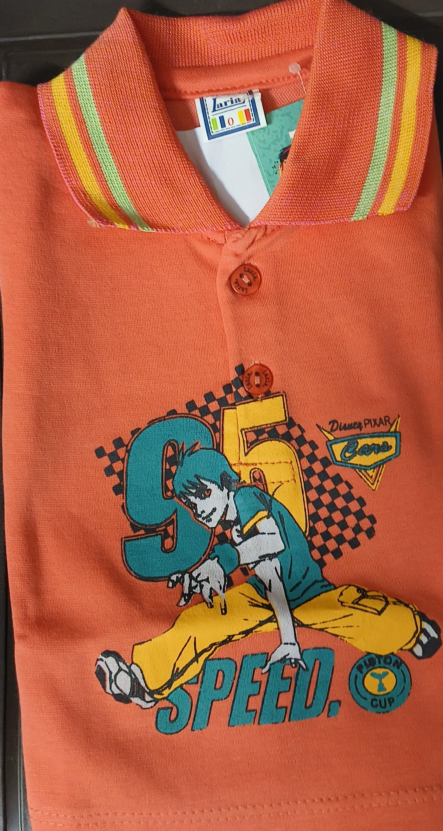 Kids Printed Collar T-Shirt