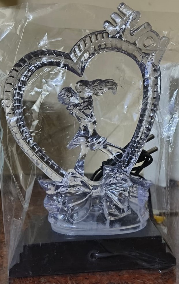 LED Heart Love Couple Showpiece Lamp
